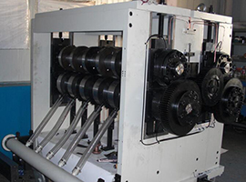 Liquid packaging indentation punching